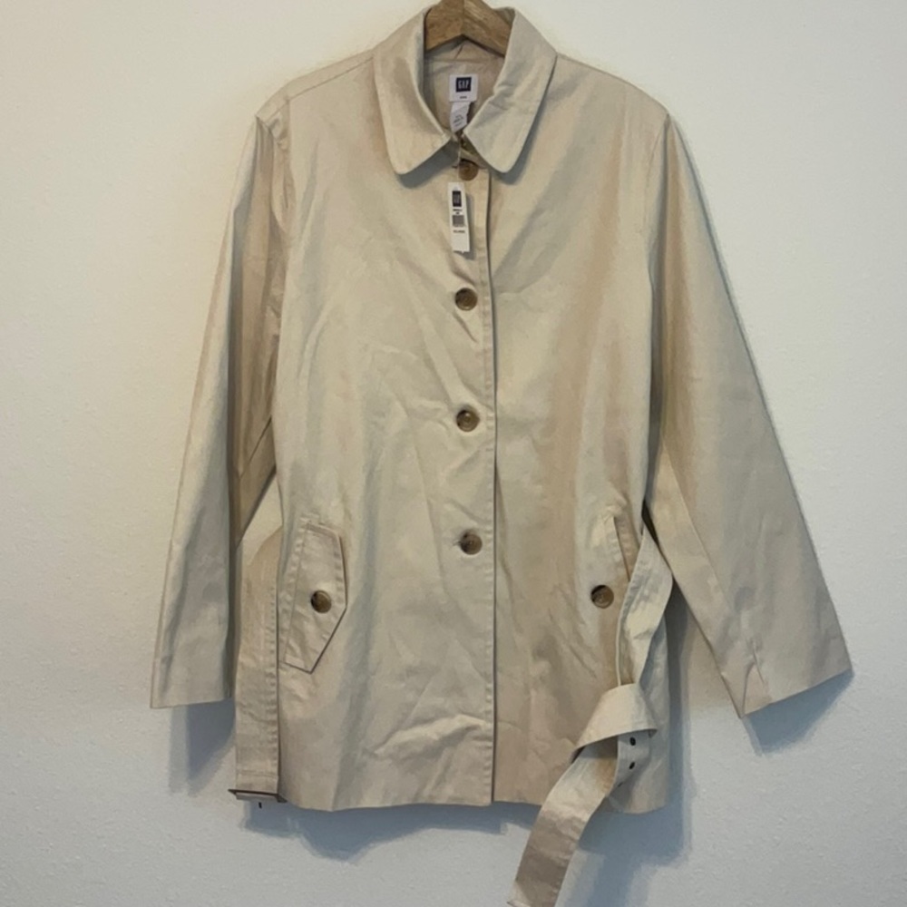 GAP Trench Coat Mid-Length Khaki XXL - Picture 1 of 12
